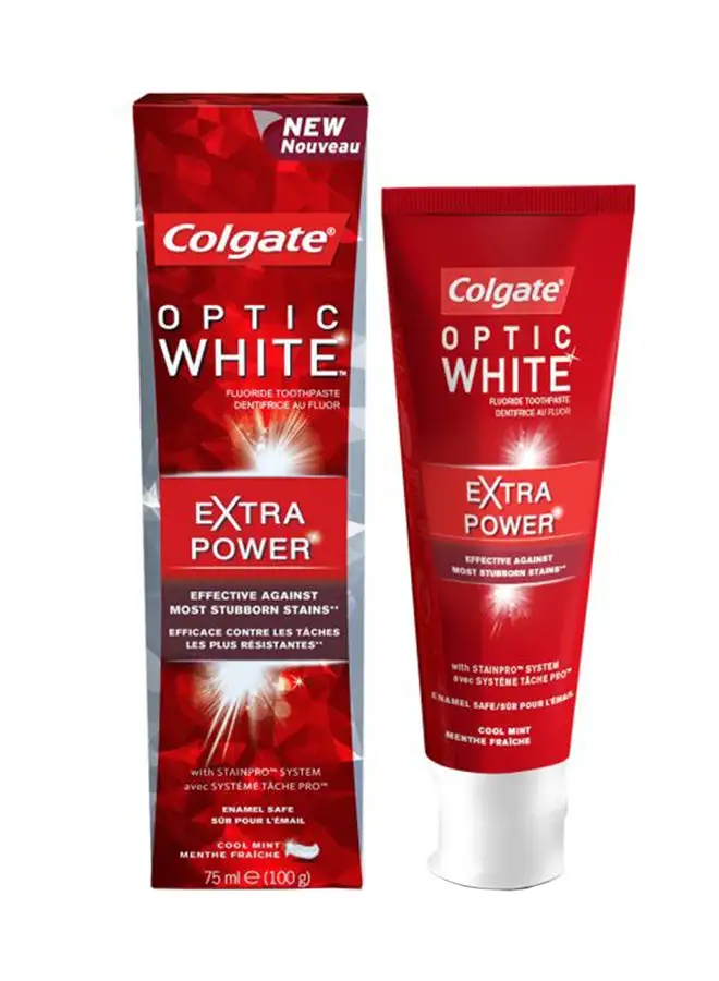 Colgate Optic Extra Power Instant Whitening Toothpaste 75ml