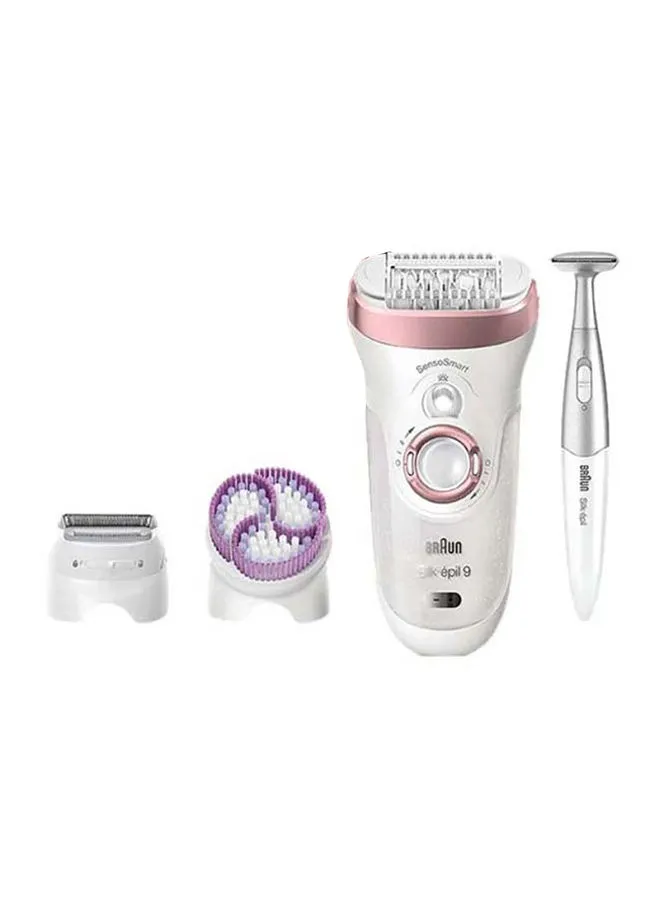 BRAUN Silk-Epil 9 9/980 SkinSpa SensoSmart Epilator Set White/ Rose Gold