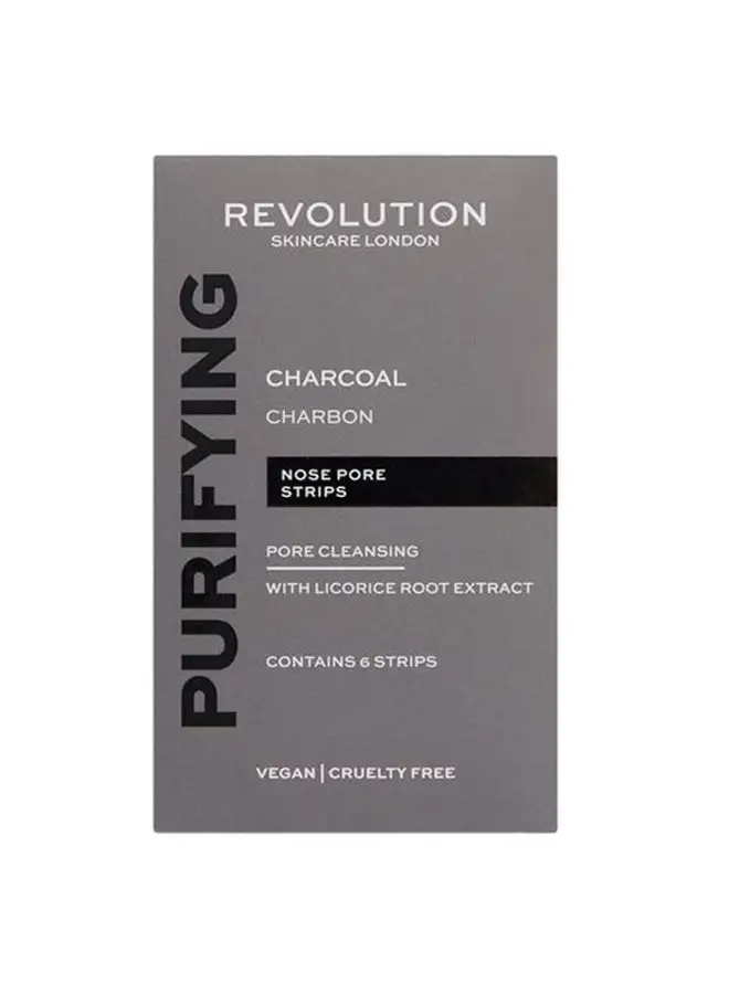 REVOLUTION Skincare London Purifying Charcoal Nose Pore Strips 6 pcs 50ml