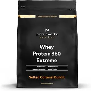 Protein Works - Whey Protein 360 Extreme | Added Vitamins | Premium Whey Shake | Whey Protein Powder | 34 Servings | Salted Caramel | 1.2kg