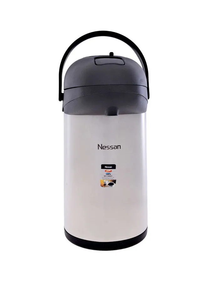 Nessan Insulated Pump Flask 3 L Silver/Black