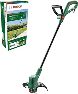 Bosch Electric Grass Trimmer EasyGrassCut 26 (280 Watt, cutting diameter 26 cm, Weight: 2 kg, in carton packaging)