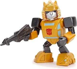 Jada Toys Transformers Bumblebee G1 253111004 Die-cast Figure Eyes with Light Including Batteries 10 cm Yellow