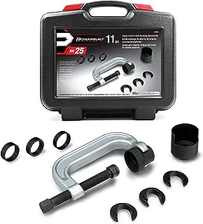 Powerbuilt Upper Control Arm Bushing Service Tool Set for Ford, GM and Chrysler, Remove and Install Car Bushings, 648604