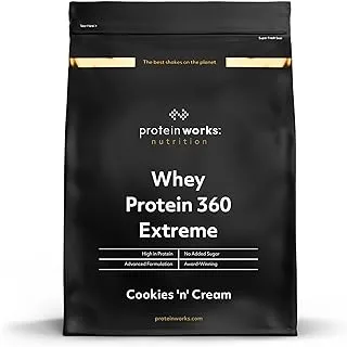 Protein Works - Whey Protein 360 Extreme | Added Vitamins | Premium Whey Shake | Whey Protein Powder | 34 Servings | Cookies 'n' Cream | 1.2kg