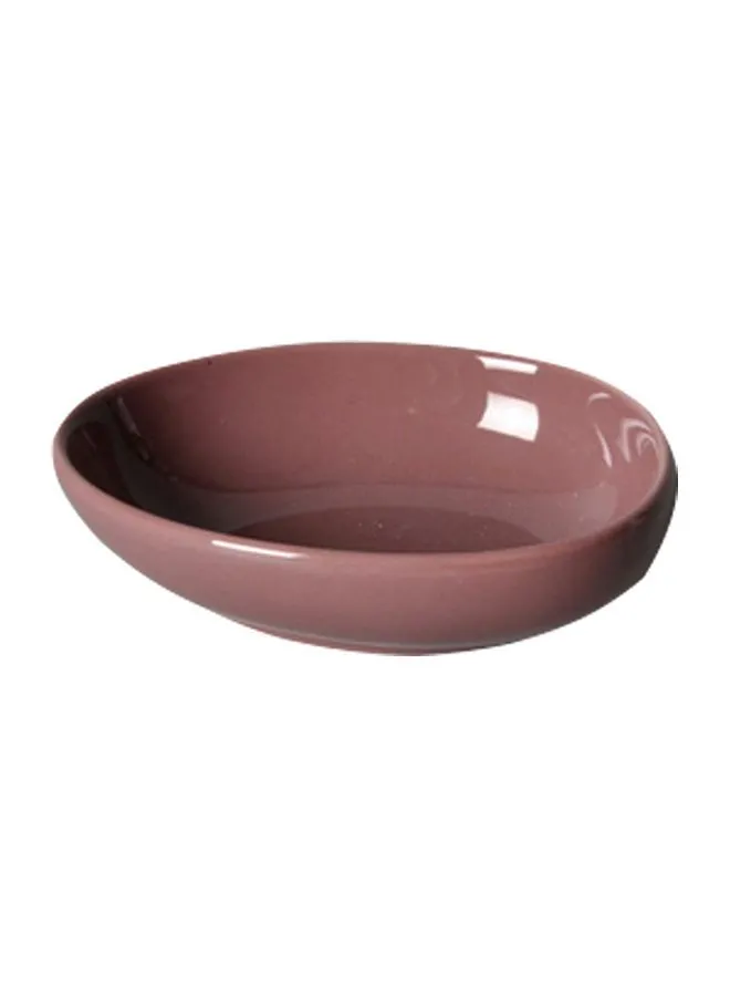 Shallow Porcelain Snack Dish Shinny Purple 12cm