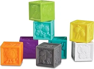 Infantino Squeeze & Stack Block 8Pcs | Baby Activity, Learning & Developing Toys