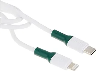 كابل Green Lion USB-C إلى Lightning TPE بطول 1 متر PD 20 واط - أبيض