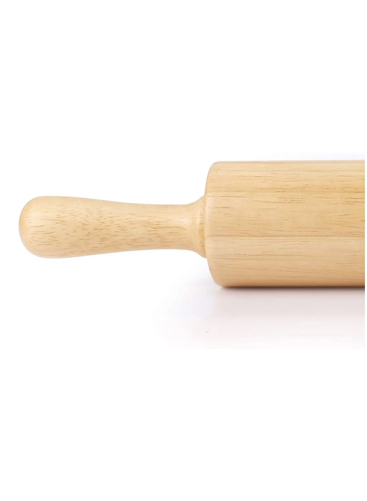 BILLI Classic Wooden Revolving Rolling Pin 23cm - Wood Dough Roller