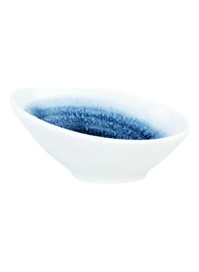 Shallow Reactive Scandi Snack Dish Blue 10cm