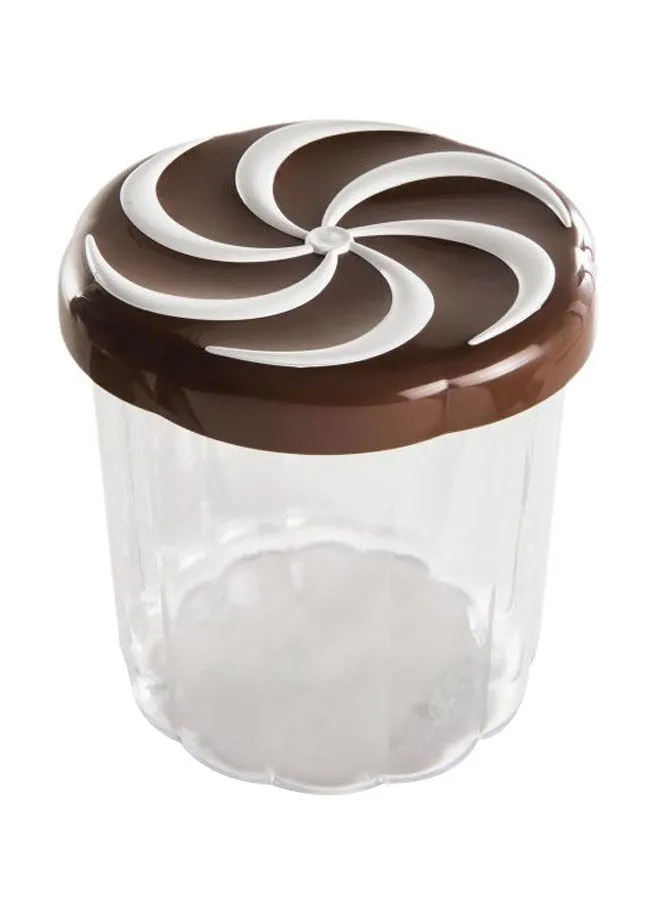 Snips Cookie Jar Clear/Brown/White