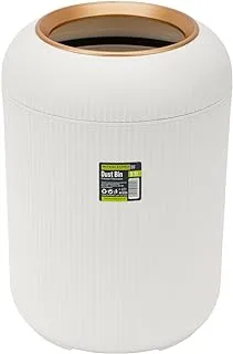 Royalford Plastic Round Dust Bins Indoor Garbage Waste for Office, Bedrooms,Home,Bathroom, White 9.5L RF12251