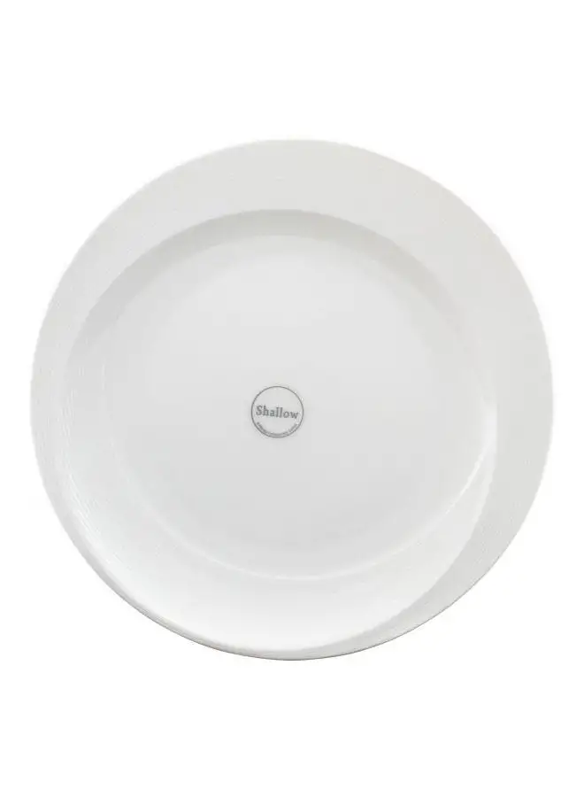 Shallow Bone China Plate 14cm White 14cm