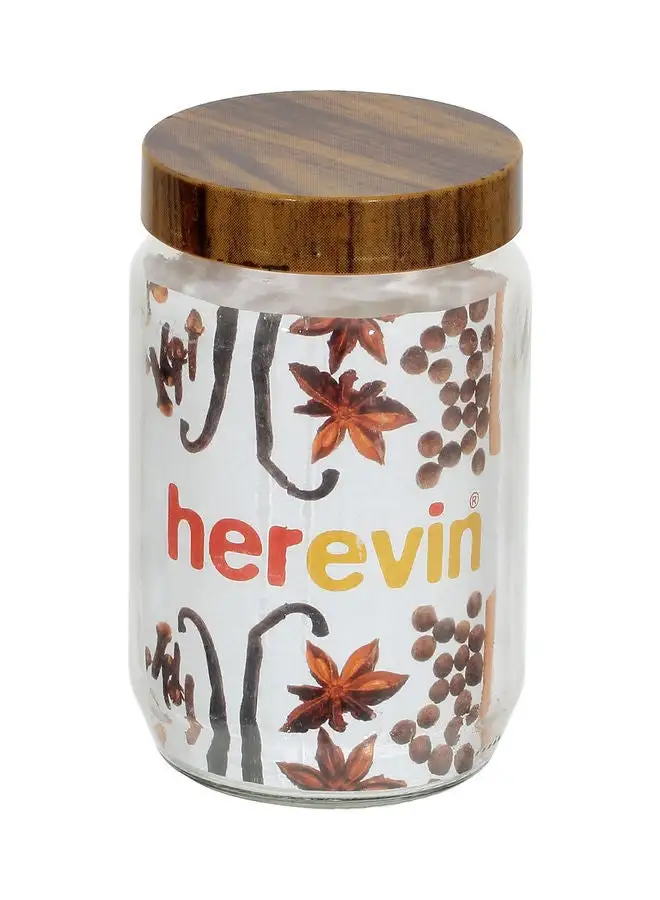 HEREVIN Decorative Canister Transparent 660ml