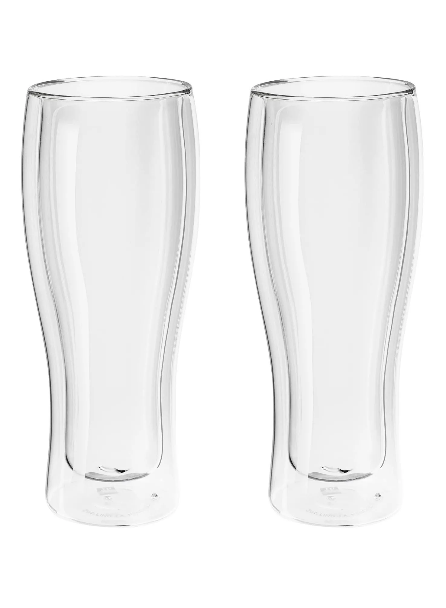 Cuisine Art Set of 2 Double Walled Glass 480ml, Thermal Insulation, Mug for Hot/Cold Drinks, Tumbler for Tea Cappuccino Latte Hot Chocolate