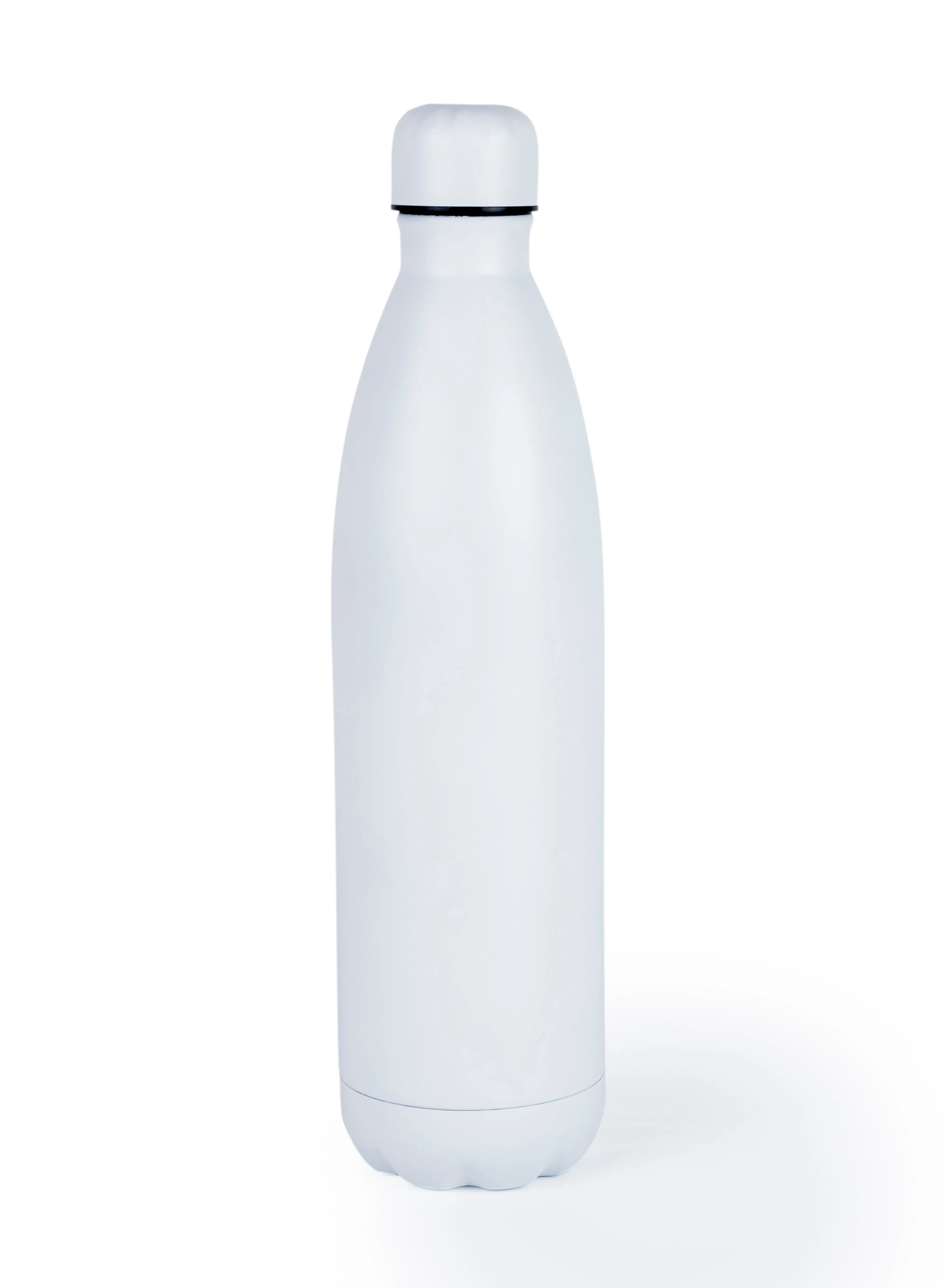 Nessan Nessan 500ml Sport Water Bottle Vacuum Insulated Stainless Steel Sport Water Bottle Leak-Proof Double Wall Cola Shape Water Bottle, Keep Drinks Hot & Cold - White