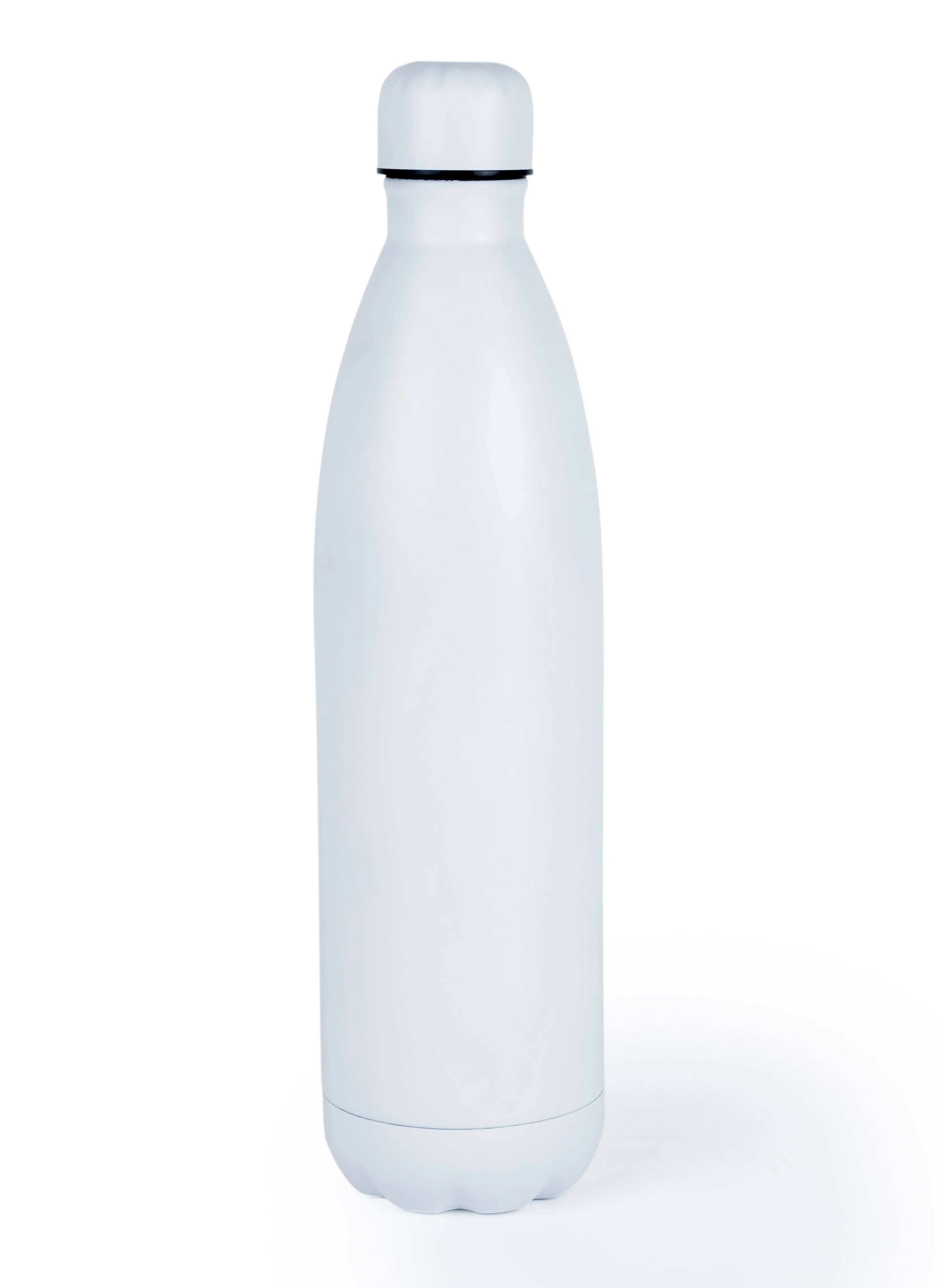 Nessan Nessan 1000ml Sport Water Bottle Vacuum Insulated Stainless Steel Sport Water Bottle Leak-Proof Double Wall Cola Shape Water Bottle, Keep Drinks Hot & Cold - White