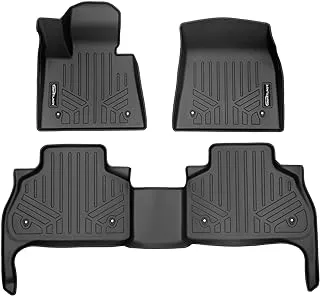 SMARTLINER - SA0420/B0420 Custom Fit Floor Mats 2 Row Liner Set Black for 2019 BMW X5