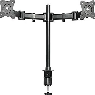 Fully Adjustable Dual Monitor with Desk Mount Stand for 2 LCDs Screens