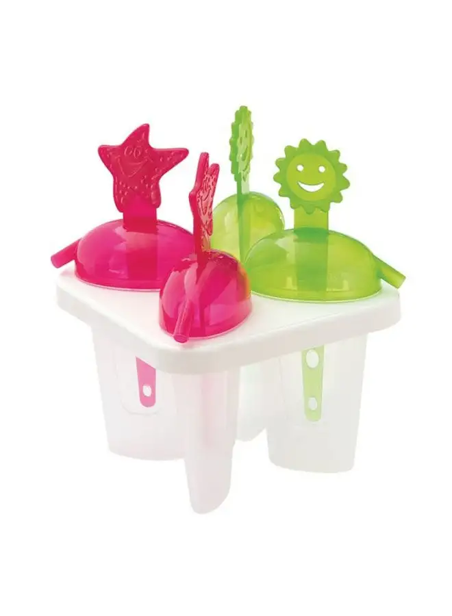 Snips Plastic Ice Lollipop Container Pink/Green/Clear