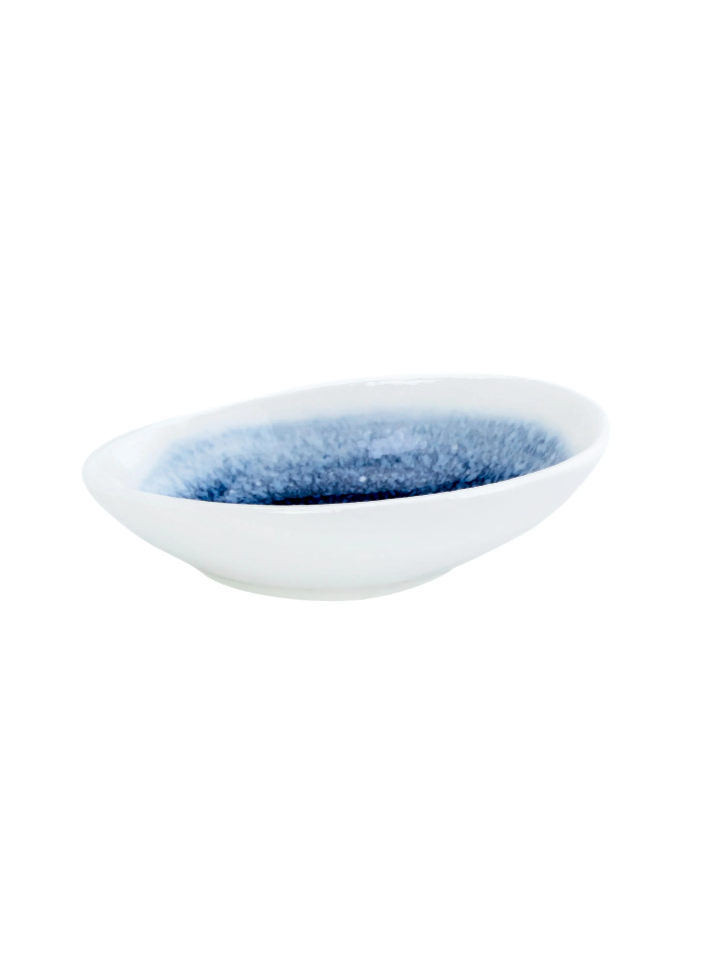 Shallow Reactive Scandi Snack plate 11cm Blue