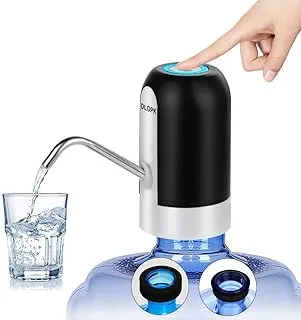 Water Dispenser Water Bottle Pump, DLOPK Automatic Water Dispenser Mini USB Rechargeable Water Bottle Pump Dispenser, for Office, Kitchen, Camping, Indoor and Outdoor Universal Bottles