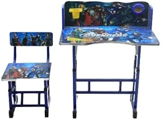 Karnak Kids Study Table & Chair, Baby Study Chair & Desk for Home, School, Classroom (Random Print) KST2