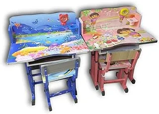 Karnak 1-Piece Kids Study Table & Chair, Baby Study Chair & Desk for Home, School, Classroom (Random Print) KST5