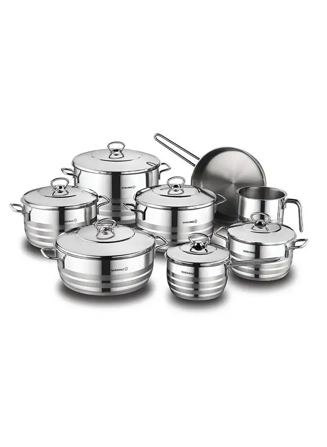 Korkmaz Astra Grande 14-Piece Cookware Set