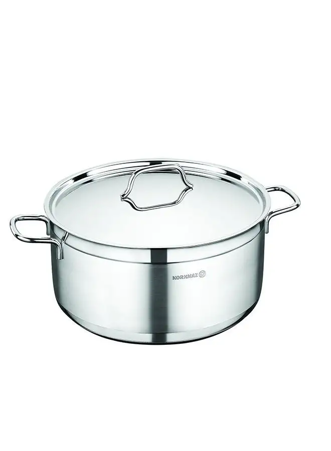 Korkmaz Alfa Stainless Steel Casserole Pot 3.5 l