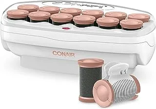 Conair Big Curls and Waves Jumbo Ceramic Hot Rollers, Bonus: Super Clips and Metal Clips Included