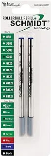 Schmidt 6040 Fineliner with Spring Loaded Refill 1.0mm, Point Blue, 2 Pack Blister (SC58118)