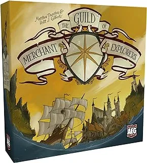 AEG: The Guild of Merchant Explorers - Board Game, Explore The World, Establish New Settlements, 1-4 Players, Ages 10+, 45 Min Play Time, Solo Play