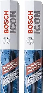 BOSCH ICON 26A17A Driver & Passenger Side Premium Beam Wiper Blades - Set of 2 Combo Pack (26A & 17A)