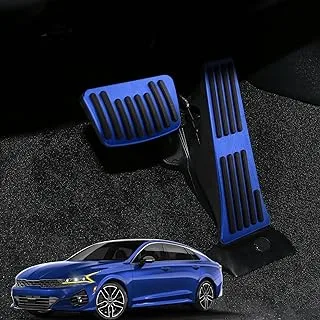 ANFOKAS for Hyundai Tucson Palisade Sonata Santa,for Kia K5 Sportage Sorento Stinger Telluride Cadenza Carnival Optima Accessories Foot Pedal Cover Brake and Accelerator Pedal Pads -Blue