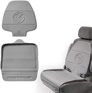 Prince Lionheart Car Seat Protector. The only 2 stage Seatsaver Designed with Thick padding, Nonabsorbent, waterproof, PVC foam material. Comparable with all baby and toddler car seats. (Grey)