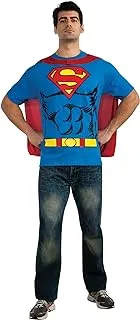 Rubie's DC Comics Superman Costume T-Shirt With Cape, Blue, M