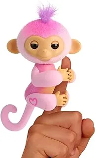 Fingerlings Interactive Baby Monkey with 70+ Sounds & Reactions Harmony Pink 3.14 x 4.92 inches 3111