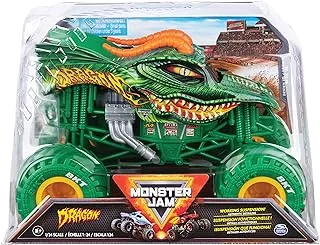 Monster Jam Official Truck, Die-Cast Vehicle, 1:24 Scale (Styles vary, item selected at random) Grey 6056371