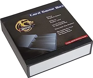 3 Row - Black with White Game Card Box