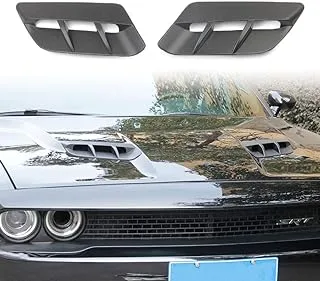 Engine Hood Air Outlet Vent Moulding Cover Trim For Dodge Challenger 2015-2022 Sxt (Matte Black)