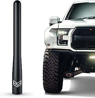 RONIN FACTORY Antenna fits Ford F150 F250 F350 Super Duty, Bronco, Raptor & Dodge RAM Truck Short Antenna - Anti-Theft Design - 4 inch Long