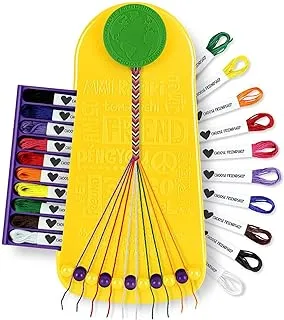 Choose Friendship, My Friendship Bracelet Maker, 20 Pre-cut Threads (Craft Kit/Kids Jewelry Kit)