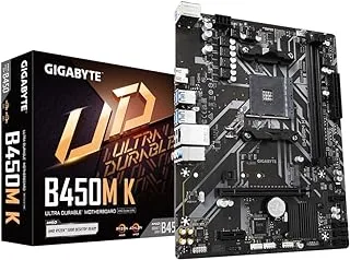 جيجابايت B450M K (مقبس AM4/B450/DDR4/S-ATA 600/Micro ATX)