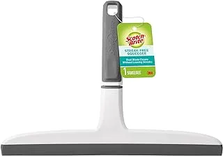 Scotch-Brite Dual Blade Squeegee, Safe on Mirrors, Glass Shower Doors, Windows and More, 4 Count