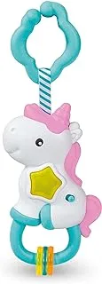 Hamleys Shining Stars Unicorn Rattle for Babies With Crinkle Tail Musical Interactive Toys for Crib Stroller Car Seat