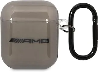 CG Mobile AMG Transparent Case White Logo for Airpods 1/2 - Black