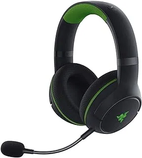 سماعة الألعاب اللاسلكية Razer Kaira Pro لأجهزة Xbox Series X|S - ميكروفون Hyperclear Supercardioid، ومشغلات Triforce Titanium 50 مم، وأدوات التحكم في الصوت على سماعة الأذن، وXbox Wireless & Bluetooth 5.0 - Rz04-03470100-R3M1