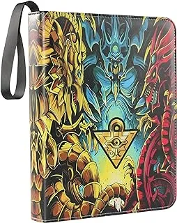 DRZERUI Card Binder for Yugioh Cards - 720 Pockets Trading Card Binder with 40 Removable Sleeves, 9 Pocket Card Holder Album Compatible with Yu-Gi-Oh Cards (SORï¼‰