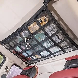 Upgrade Car Ceiling Cargo Net Pocket,31.5